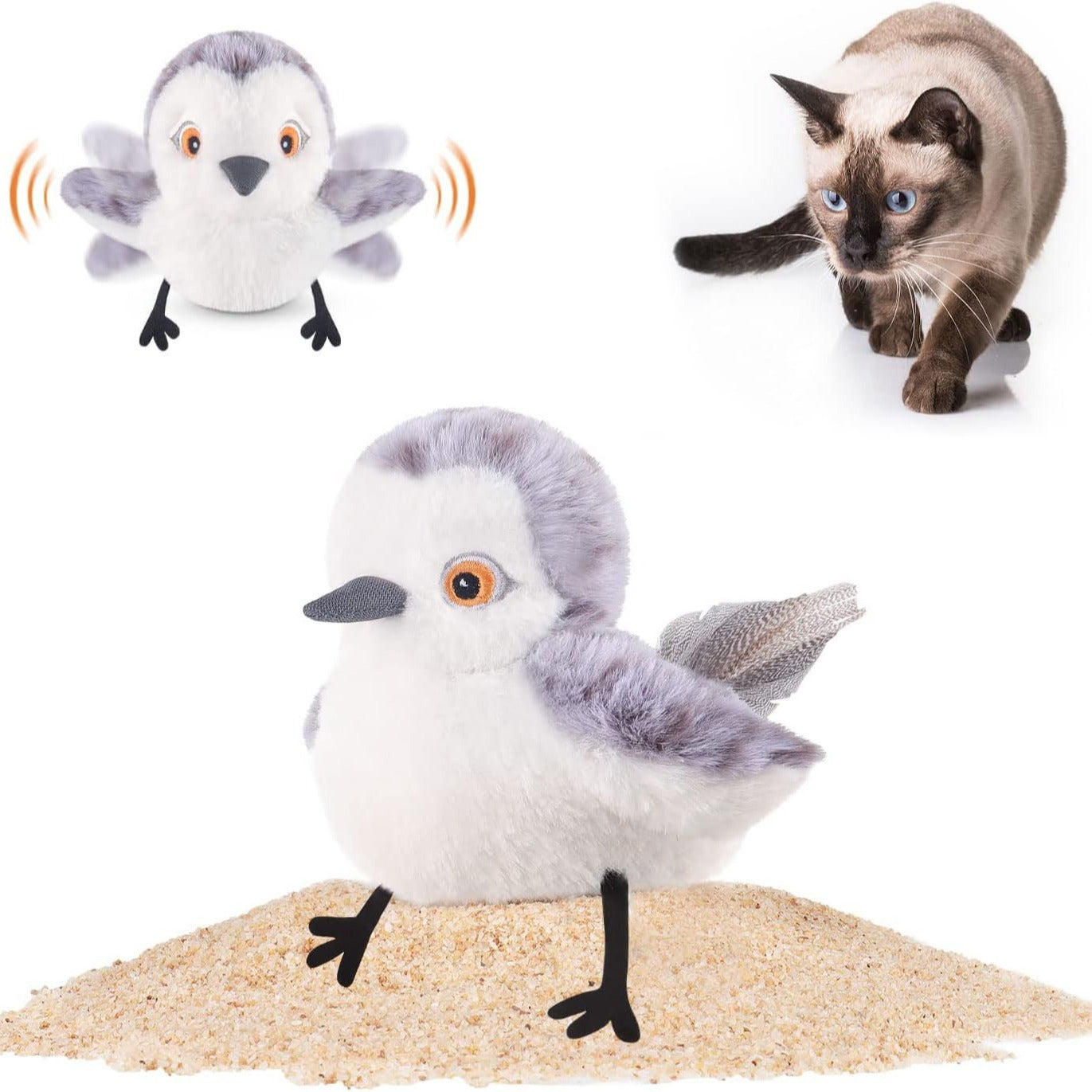 Interactive Cat Plush Toys For Indoor Cats