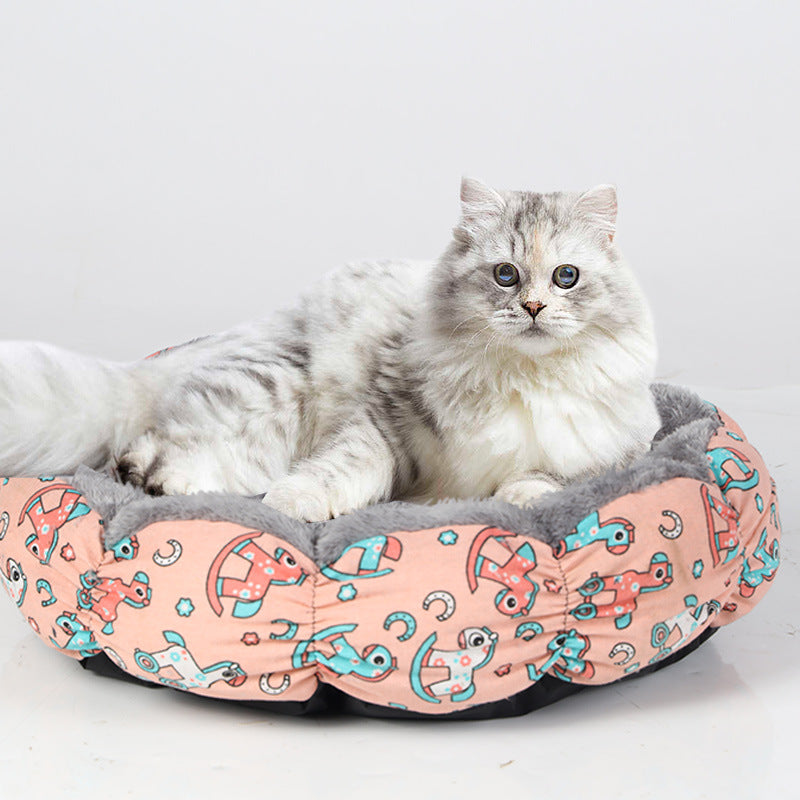 Cats Calming Donut Bed For Puppy