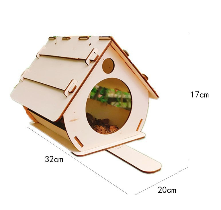 Hanging Wooden Bird Feeder DIY