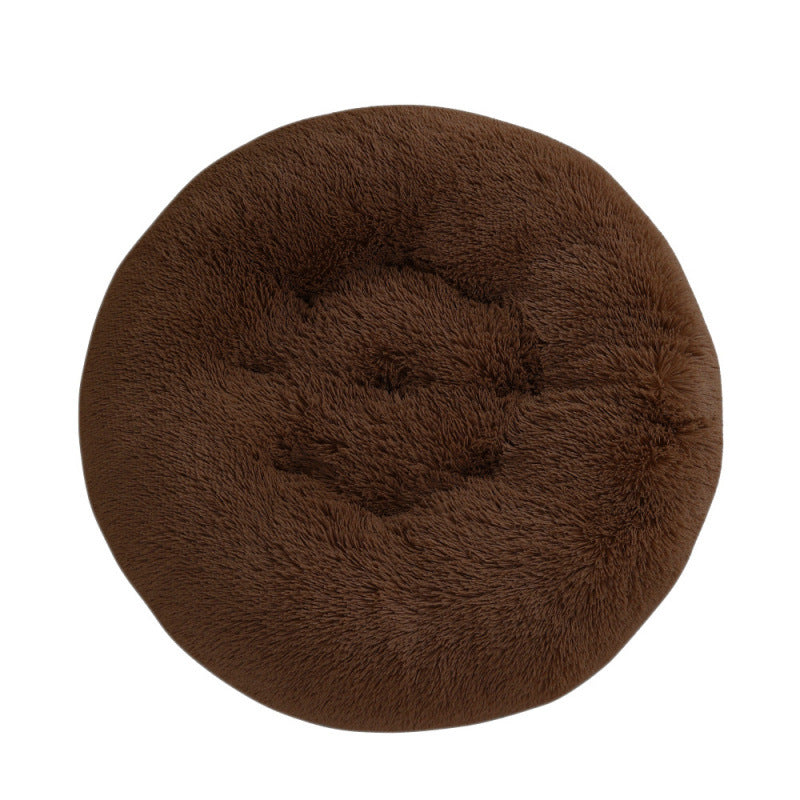 Round Pet Mat Dog Bed Plush Warm