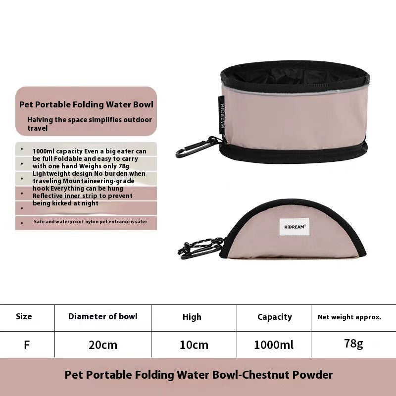 Folding Bowl For Pet Dog Traveling
