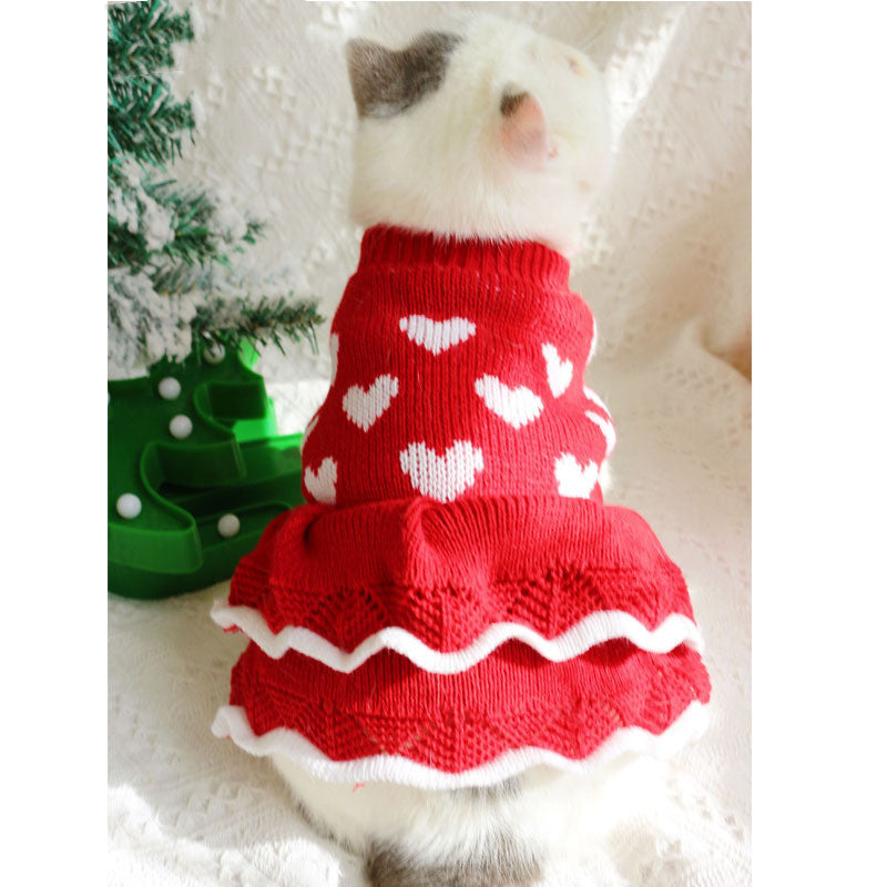 Festive Warm Sweater Dog Christmas