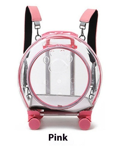 Dog Transparent Trolley Bag Space Capsule