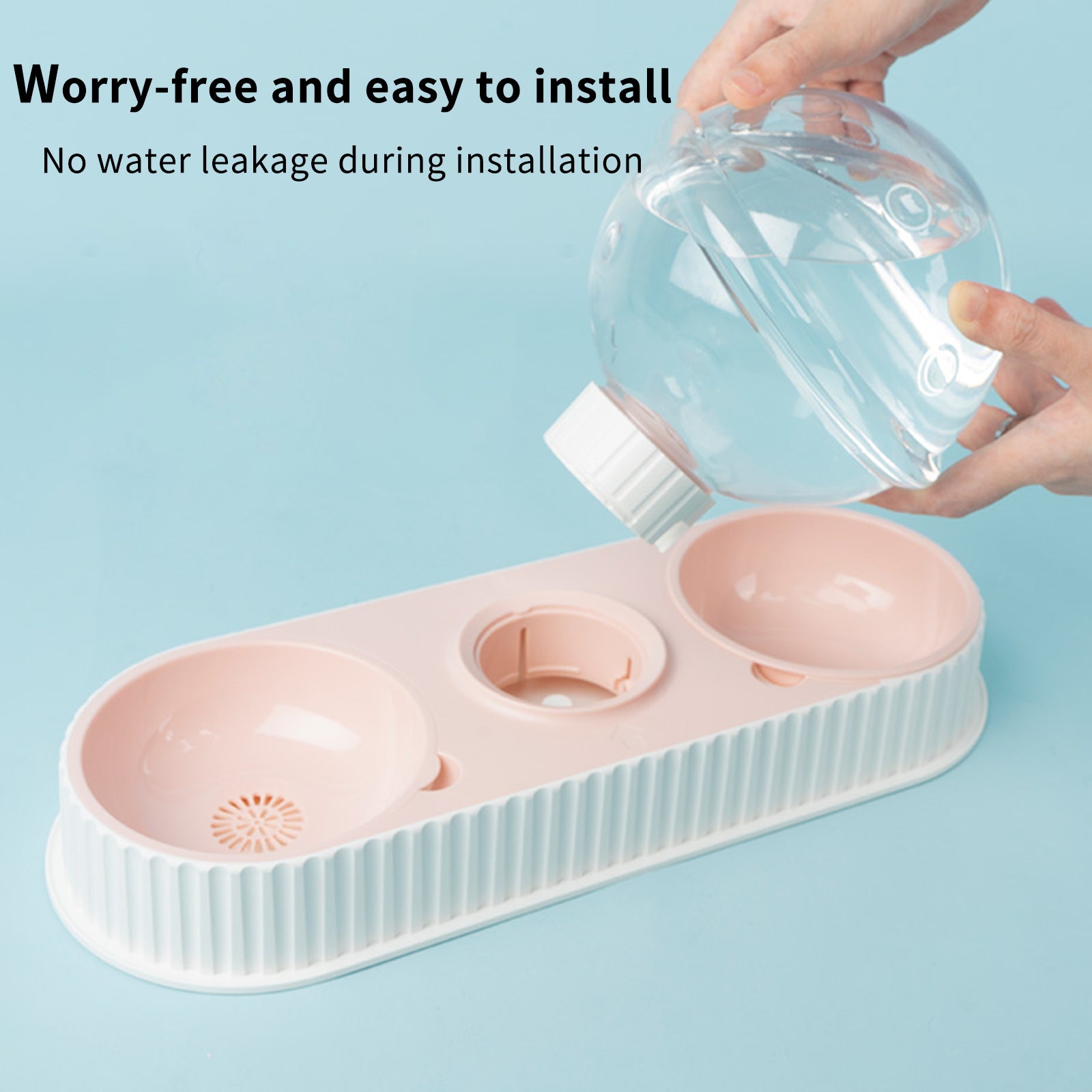 Plastic Pet Feeding Drinkers Dog Automatic