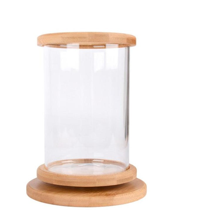 Bamboo Base Mini Fish Tank
