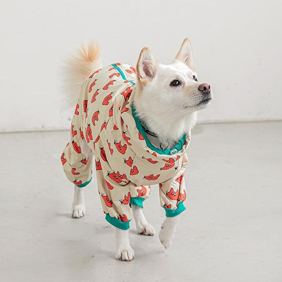 Four-legged Raincoat Dog Hooded Raincoat