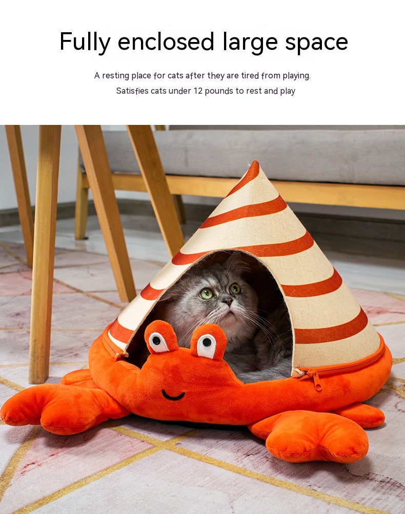 Winter Cat Nest Semi-closed Removable