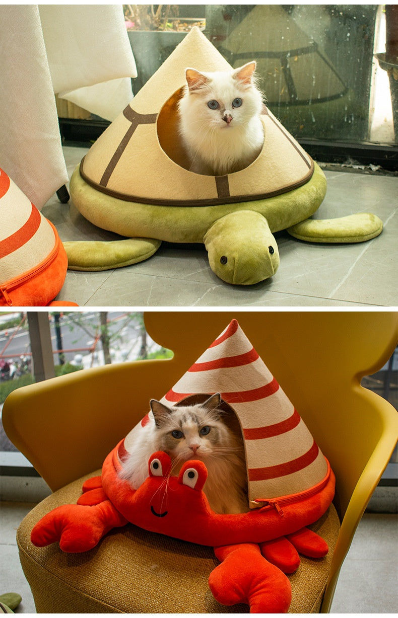 Winter Cat Nest Semi-closed Removable