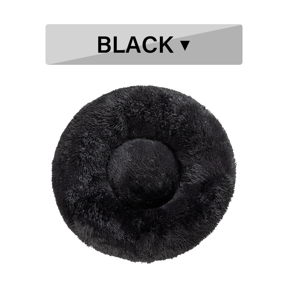 Fluffy Donut Dog Bed  Warm Soft
