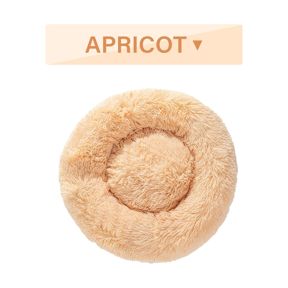 Fluffy Donut Dog Bed  Warm Soft