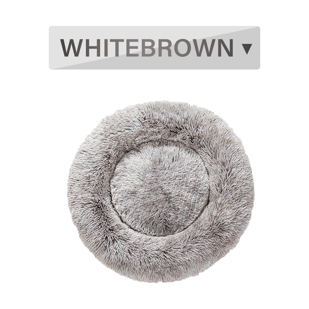 Fluffy Donut Dog Bed  Warm Soft