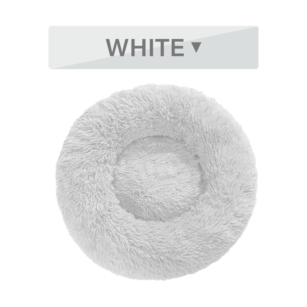 Fluffy Donut Dog Bed  Warm Soft