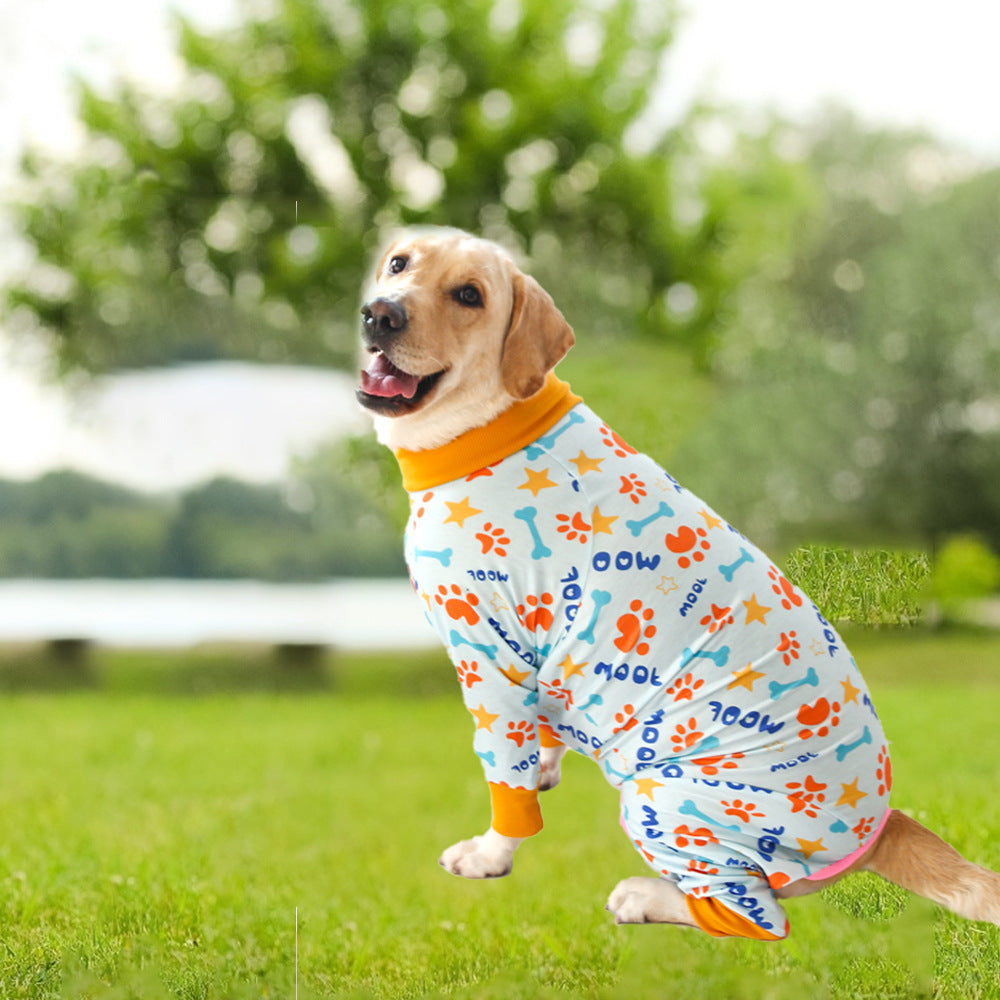 Dog Four-legged Clothes Pet Clothing Cute Print