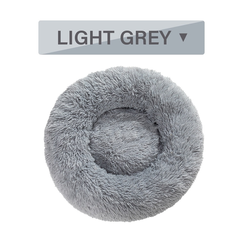 Fluffy Donut Dog Bed  Warm Soft