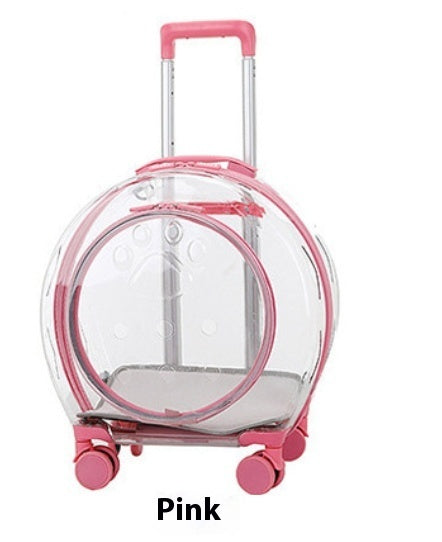 Dog Transparent Trolley Bag Space Capsule