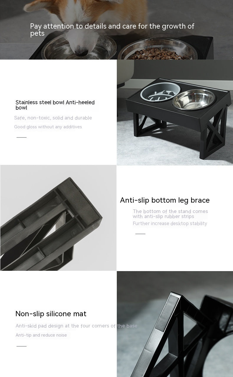 Pet Adjustable Elevated Stainless Steel