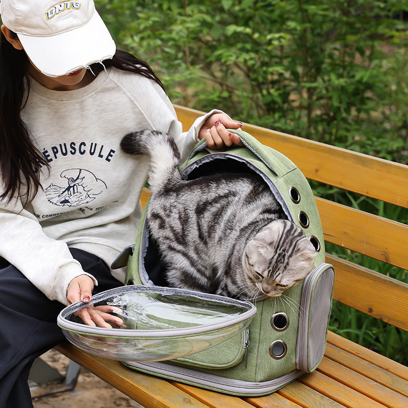Portable Cat Backpack Transparent Space