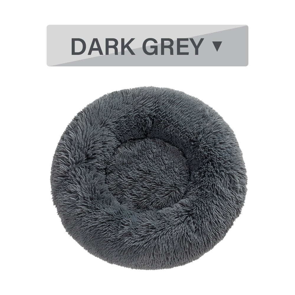 Fluffy Donut Dog Bed  Warm Soft