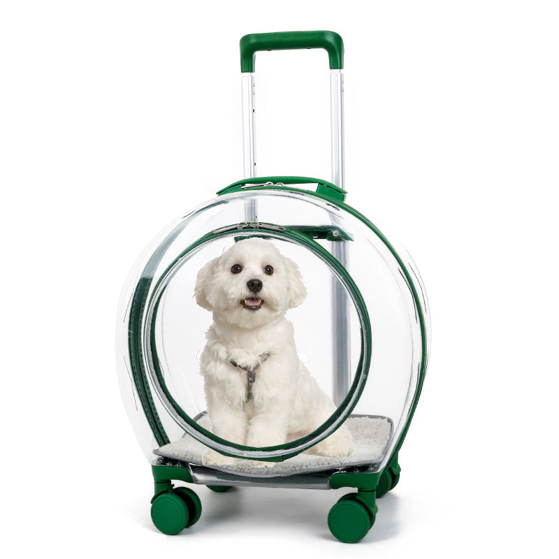 Dog Transparent Trolley Bag Space Capsule