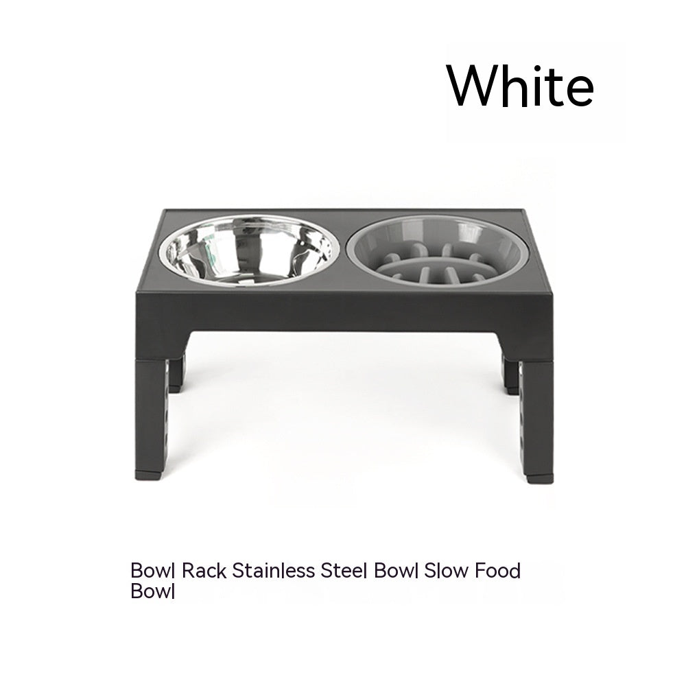 Lifting Dog Bowl Rack Neck Protection