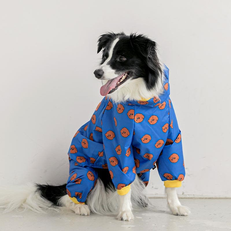 Four-legged Raincoat Dog Hooded Raincoat