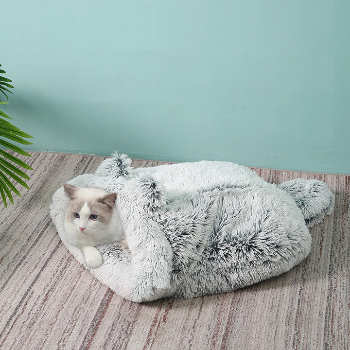 Cat Sleeping Bag Warm Semi Enclosed Pet Nest