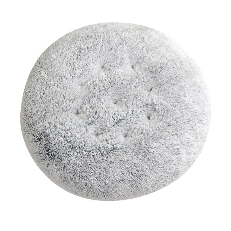 Round Pet Mat Dog Bed Plush Warm