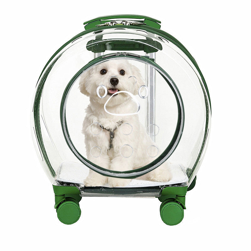 Dog Transparent Trolley Bag Space Capsule