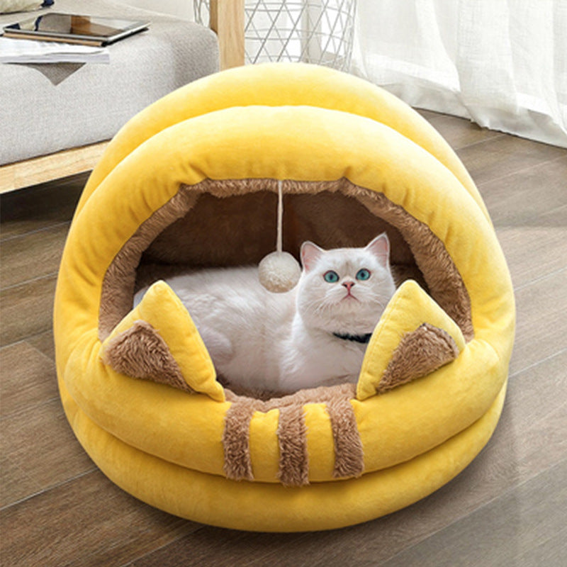 Cat Nest Bed Semi-Enclosed Cat Nest