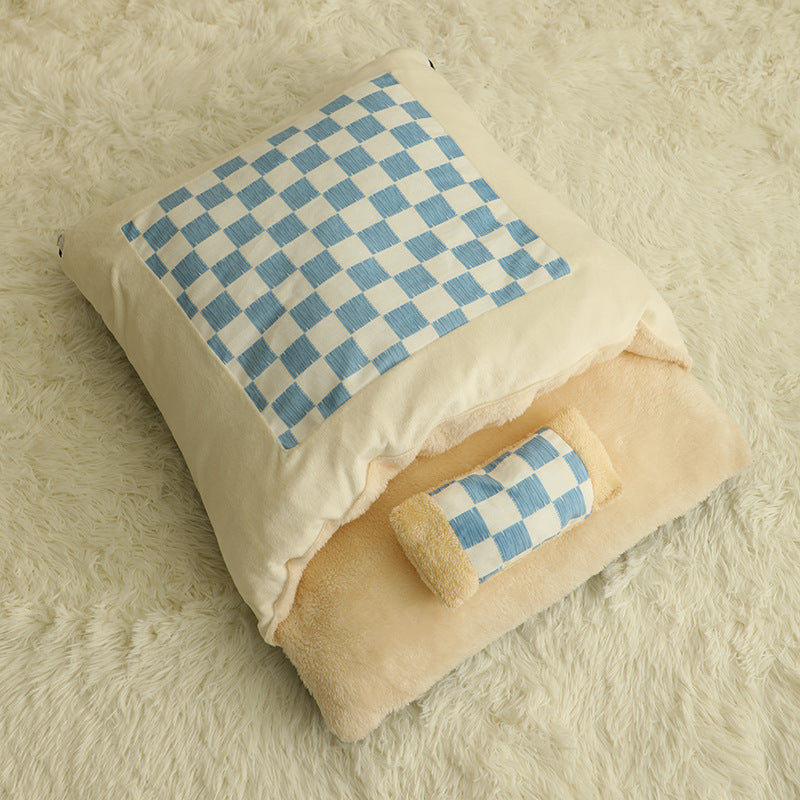 Cat Nest Winter Warm Semi-enclosed Quilt