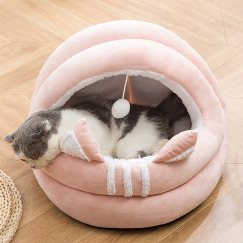 Cat Nest Bed Semi-Enclosed Cat Nest