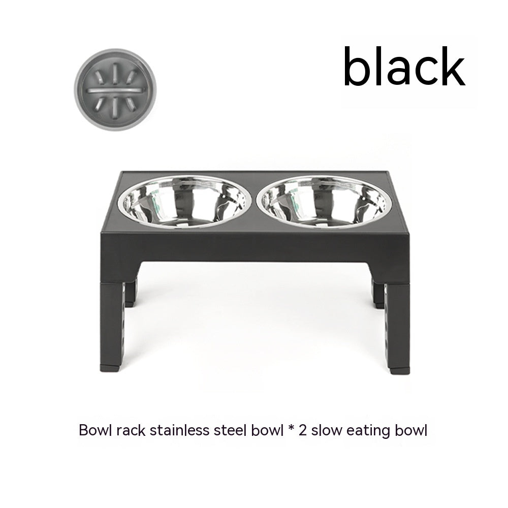Lifting Dog Bowl Rack Neck Protection