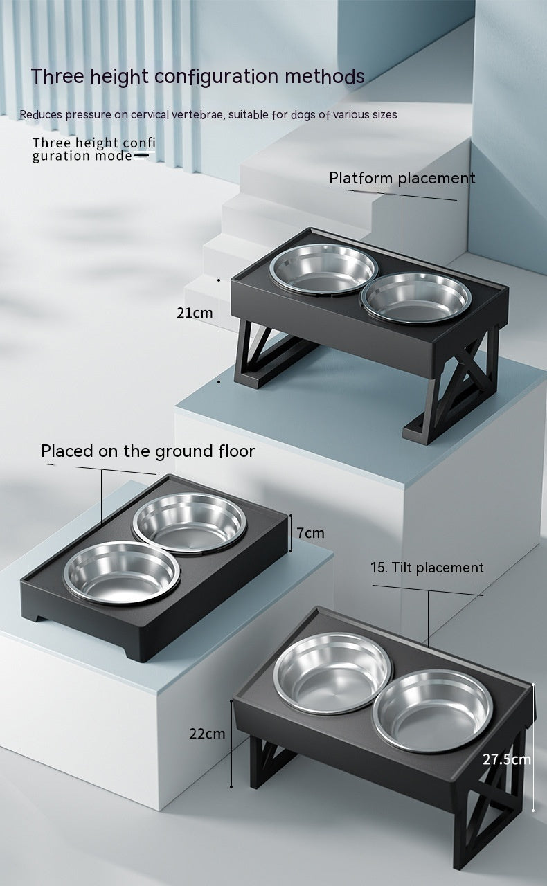 Pet Adjustable Elevated Stainless Steel