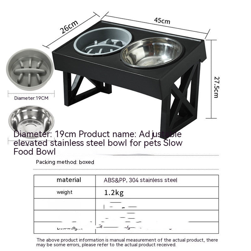 Pet Adjustable Elevated Stainless Steel