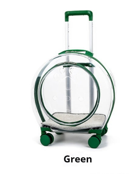 Dog Transparent Trolley Bag Space Capsule
