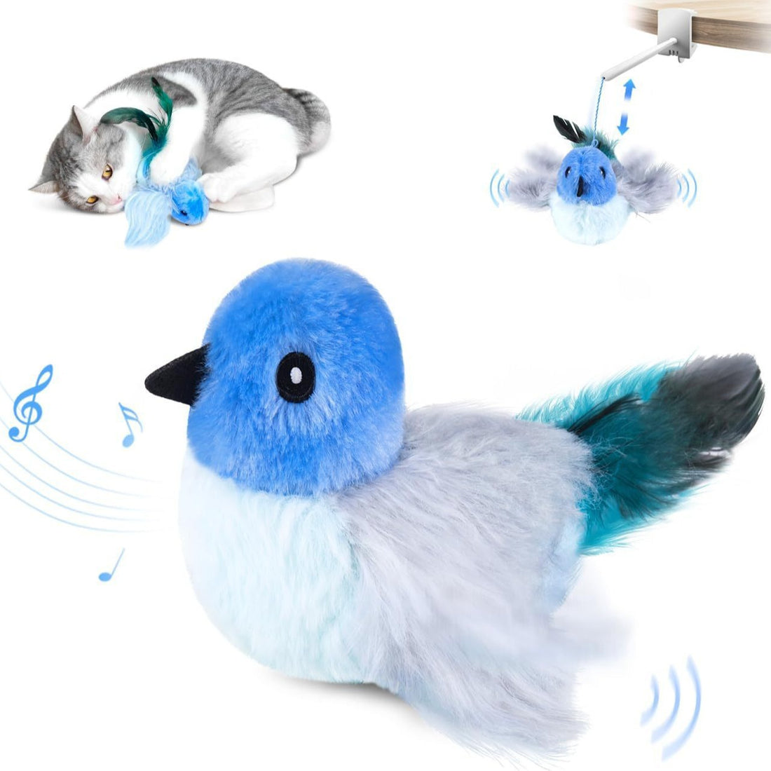 Interactive Cat Plush Toys For Indoor Cats