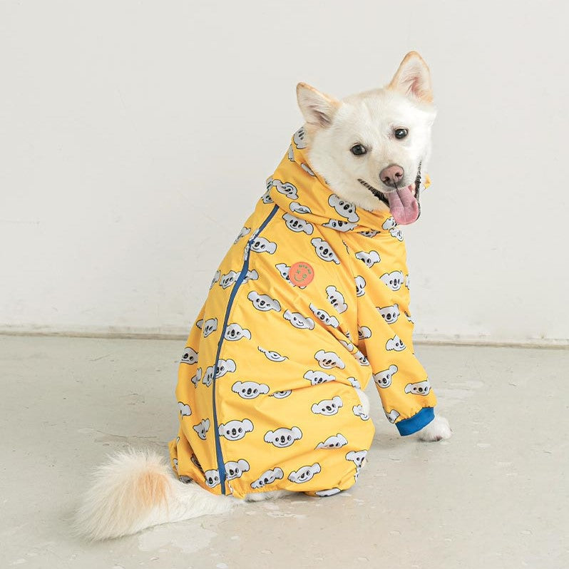Four-legged Raincoat Dog Hooded Raincoat