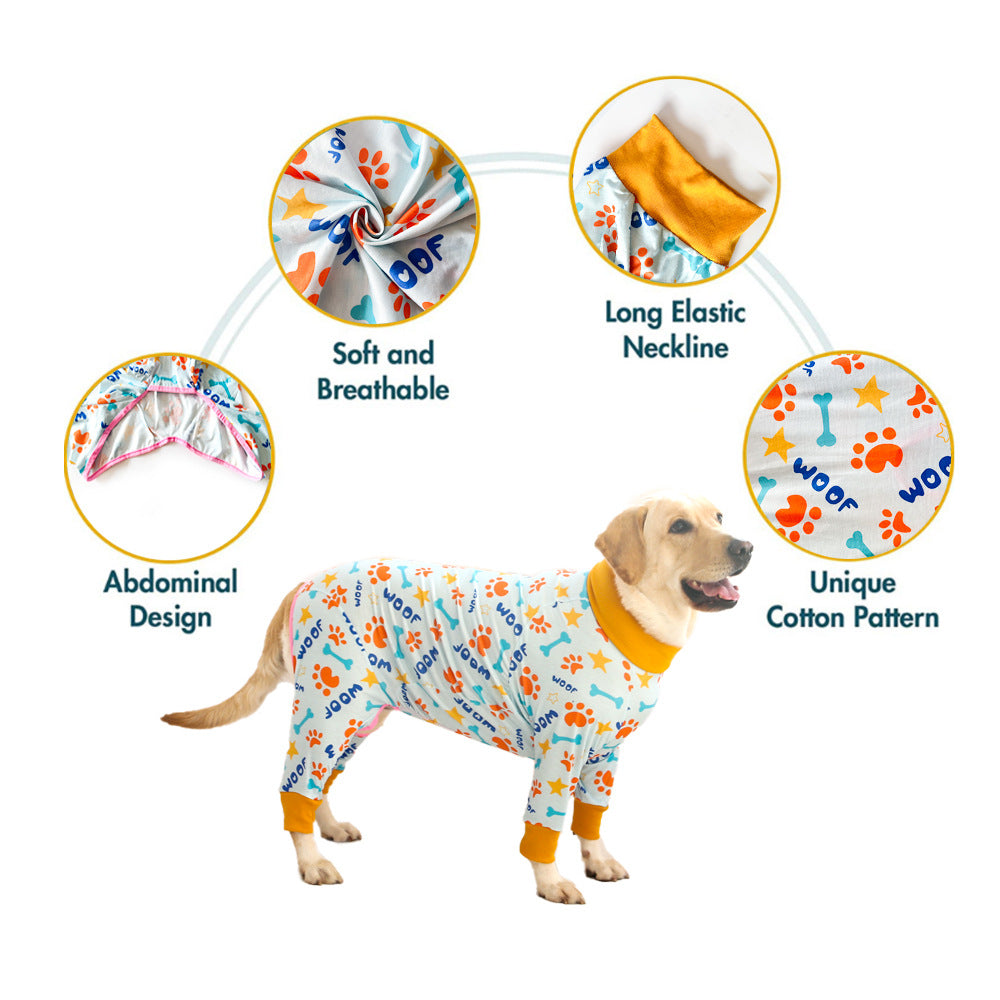 Dog Four-legged Clothes Pet Clothing Cute Print